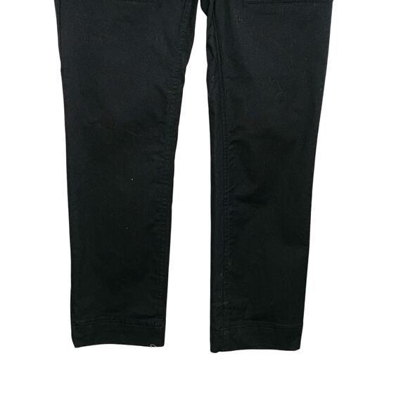 A.L.C. 2 Black Utility Large Front Pocket Chino Pants Straight Leg Cotton - Picture 5 of 9